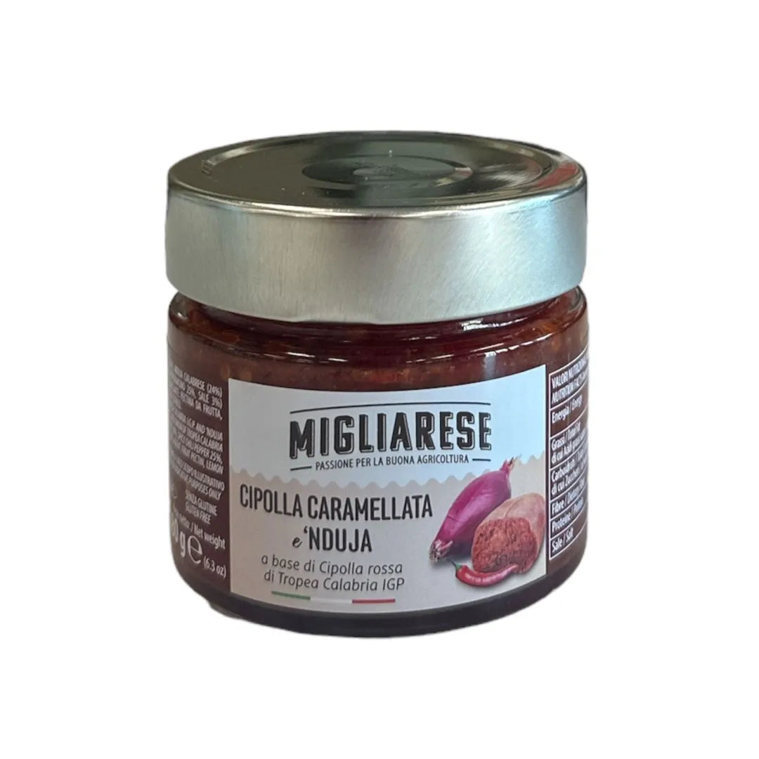 Caramelized onion and nduja 180gr m away