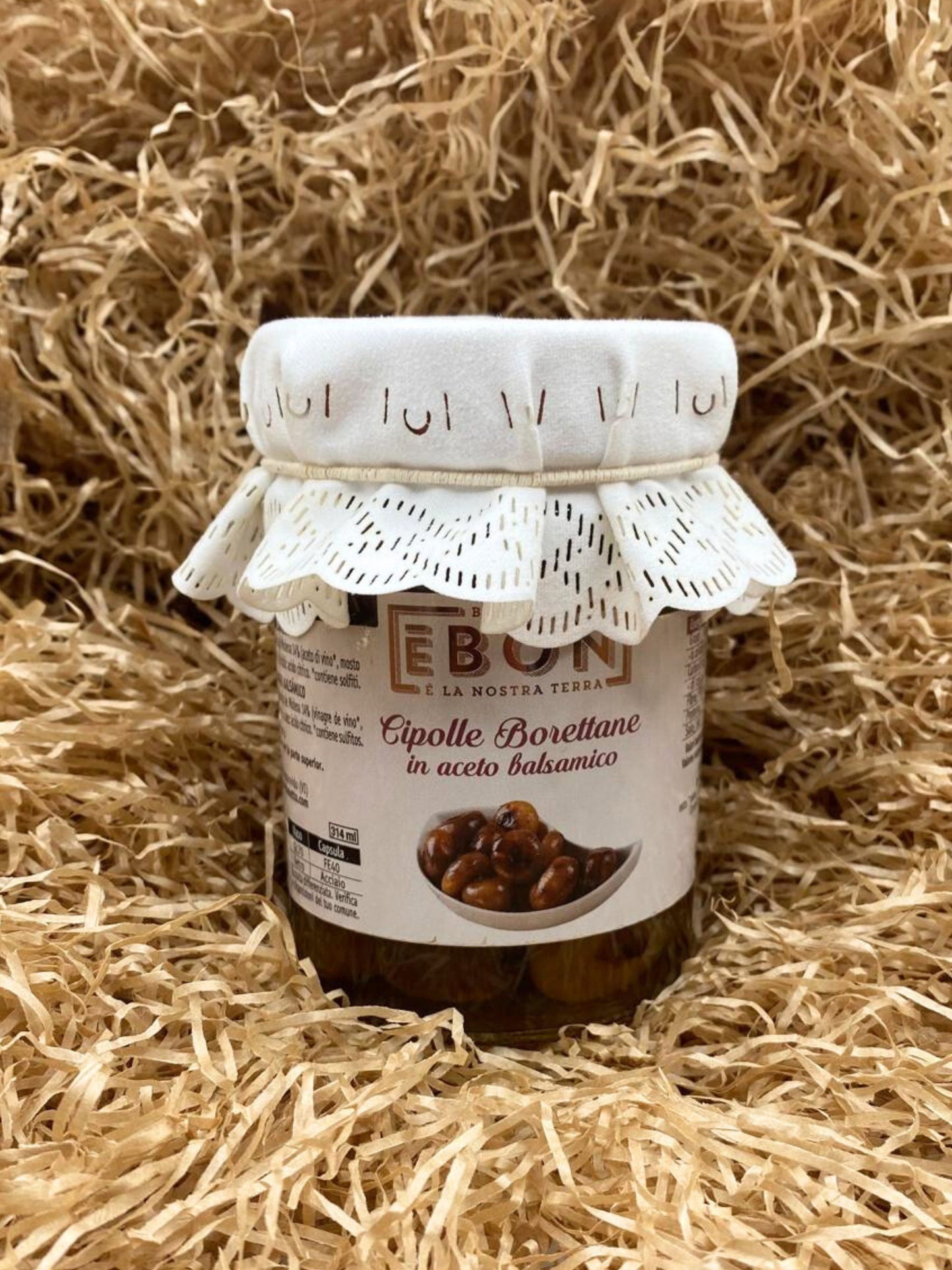 CIPOLLE BORETTANE ALL'ACETO BALSAMICO - CONSERVA BONETTO - 340 GR