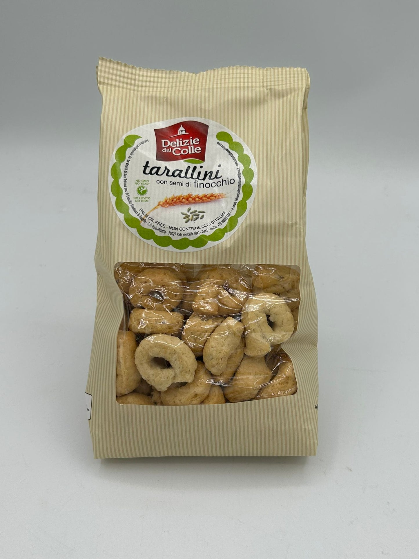 Tarallini friabili con semi di finocchio - Delizie dal colle - 200g