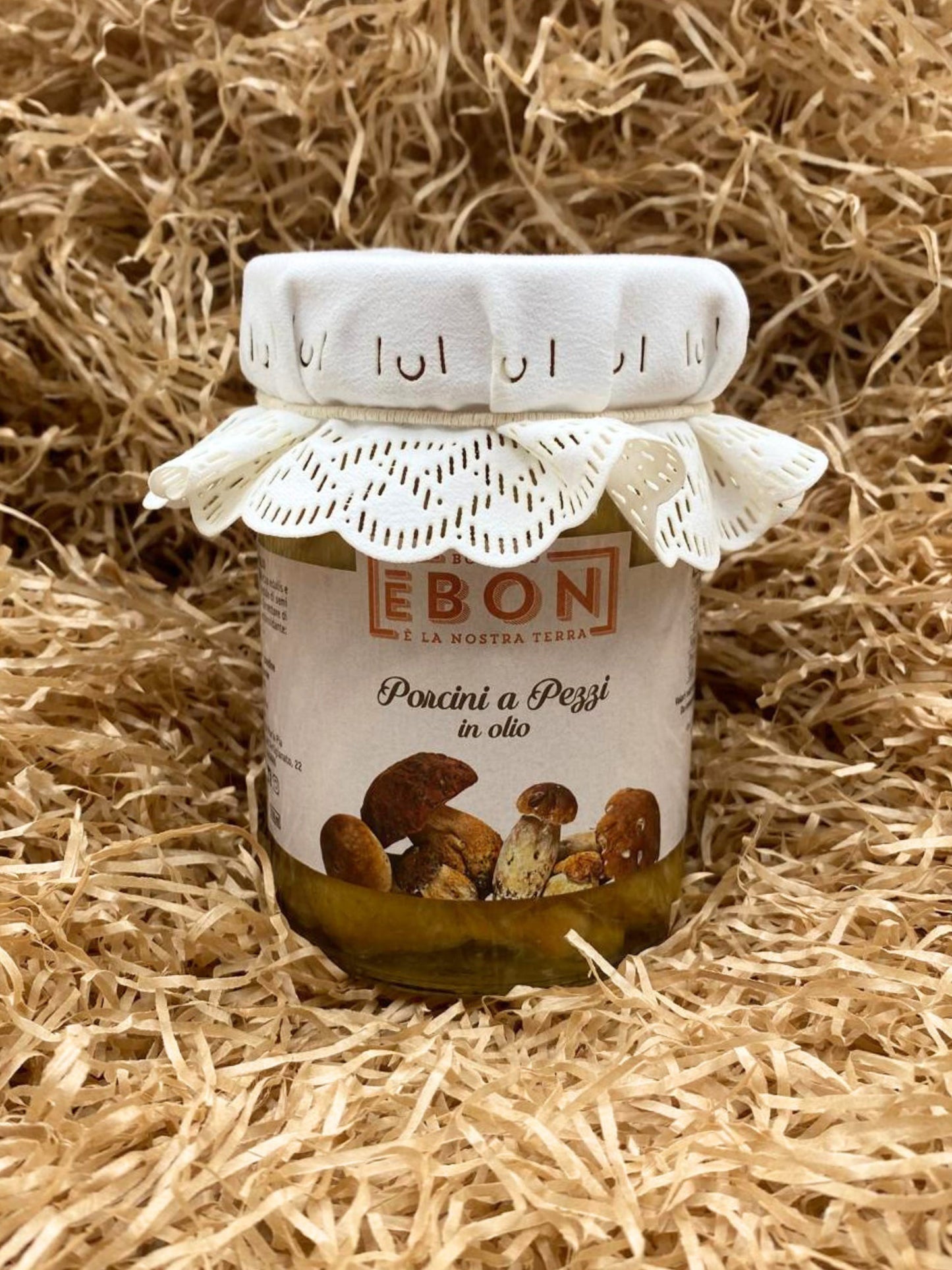 FUNGHI PORCINI A PEZZI IN OLIO - CONSERVE BONETTO - (295 GR)
