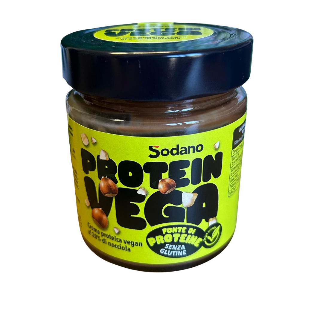 Vegan protein cream with hazelnut "protein vega" 200 gr - sodano