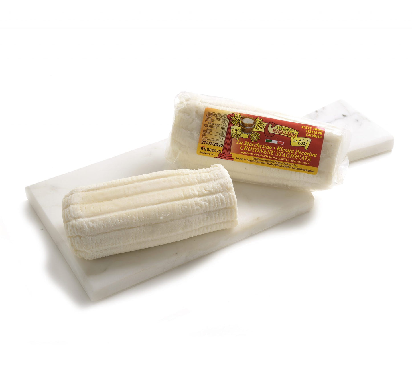 Ricotta salata bianca da grattugiare - Caseificio Chiellino - 220g ca