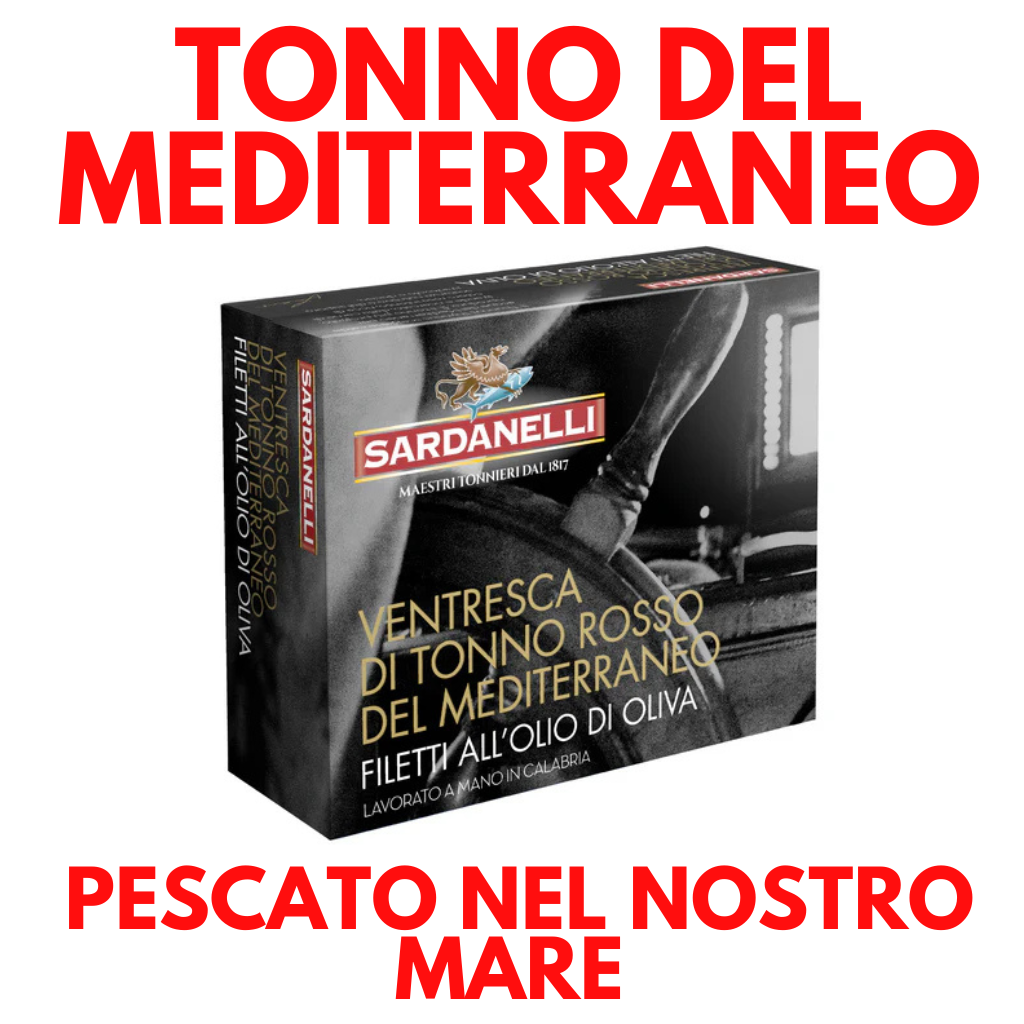 Ventresca di tonno rosso del Mediterraneo - Sardanelli - 350g