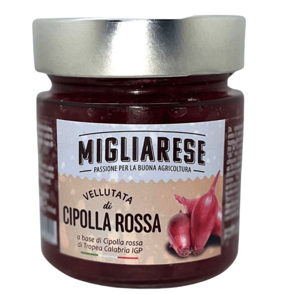 Vellutata di cipolla rossa - a base di cipolla rossa di Tropea CALABRIA I.G.P. - Migliarese - 280 gr