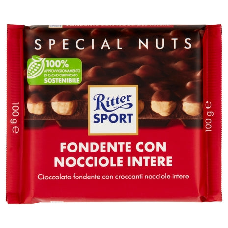 Ritter Sport Fondente con Nocciole Intere 100 g