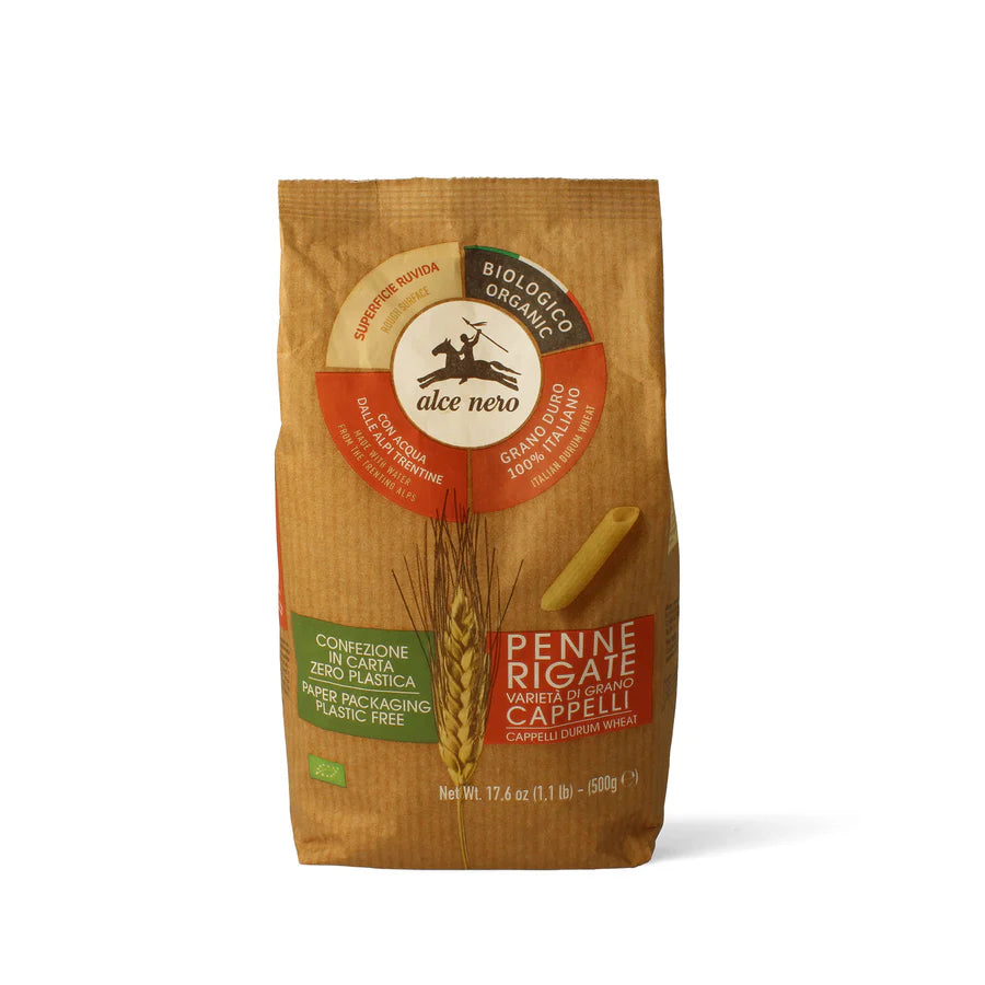 Penne rigate di grano duro Cappelli biologici - Alce nero