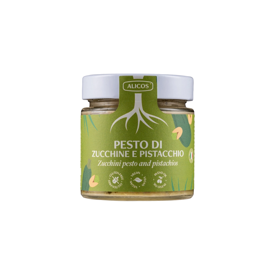 PESTO DI ZUCCHINE E PISTACCHIO 190 GR - ALICOS