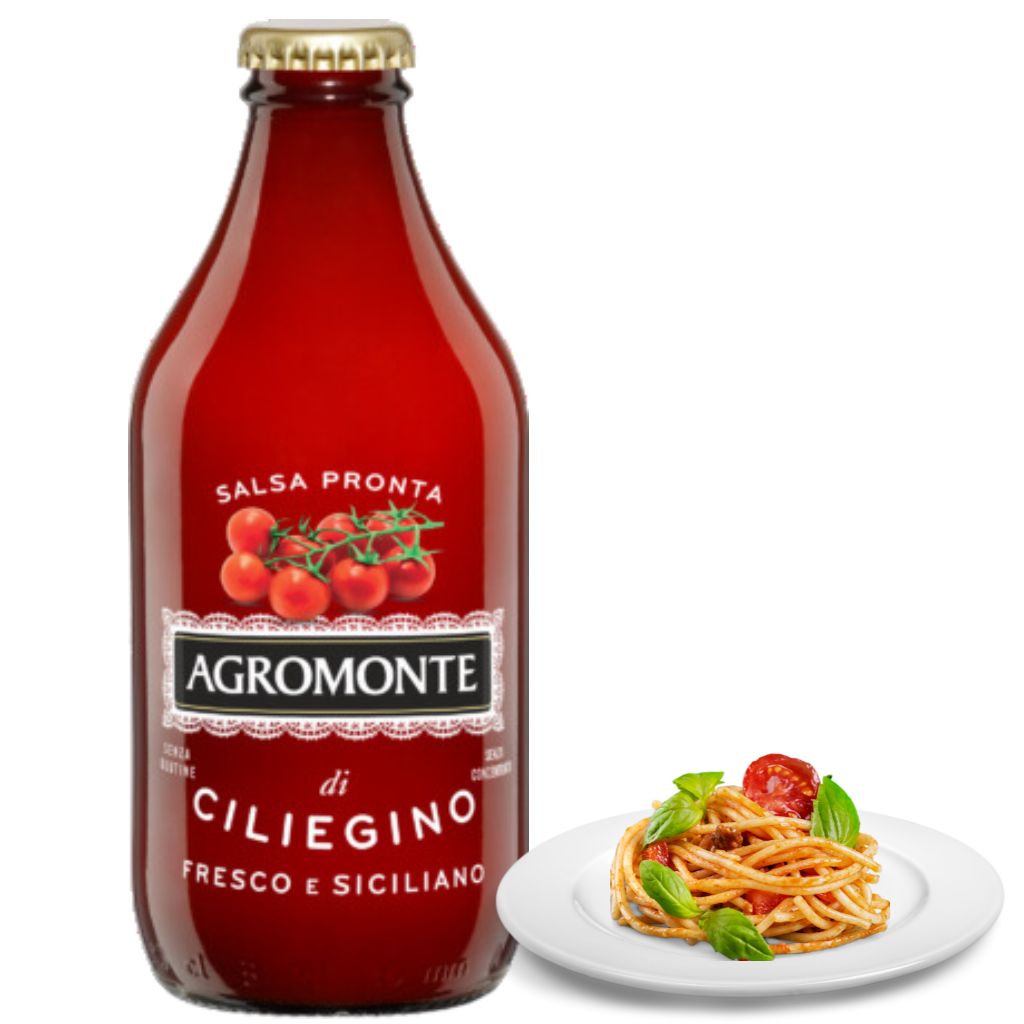 Ready sauce - ready -made fresh and Sicilian cherry sauce - Agromonte Sicilia - 33cl