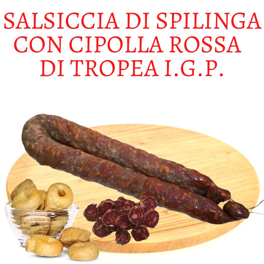 Salsiccia di Spilinga con cipolla rossa di Tropea I.G.P - gr 320