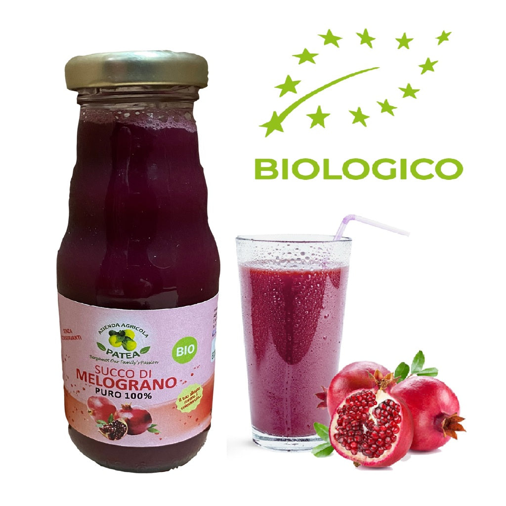 Succo biologico - Succo di melograno puro 100% - Azienda agricola Patea - 20cl