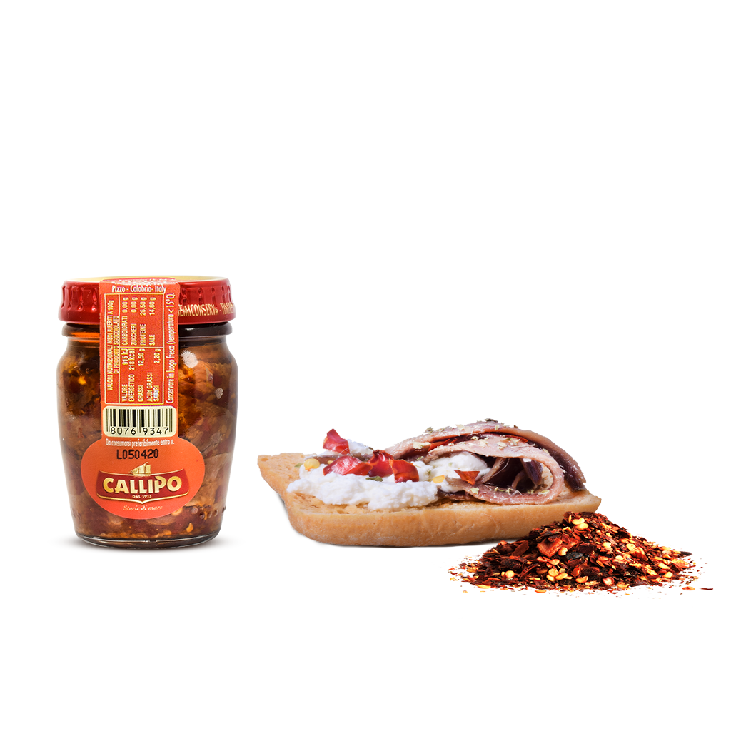 Pesce - Alici - Filetti di alici piccanti - Callipo - 75g
