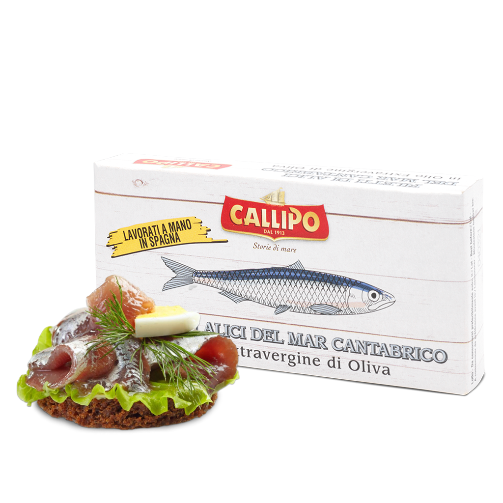 Fish - Aldings - Alici fillets of the Cantabrian Sea - Callipo - 50g