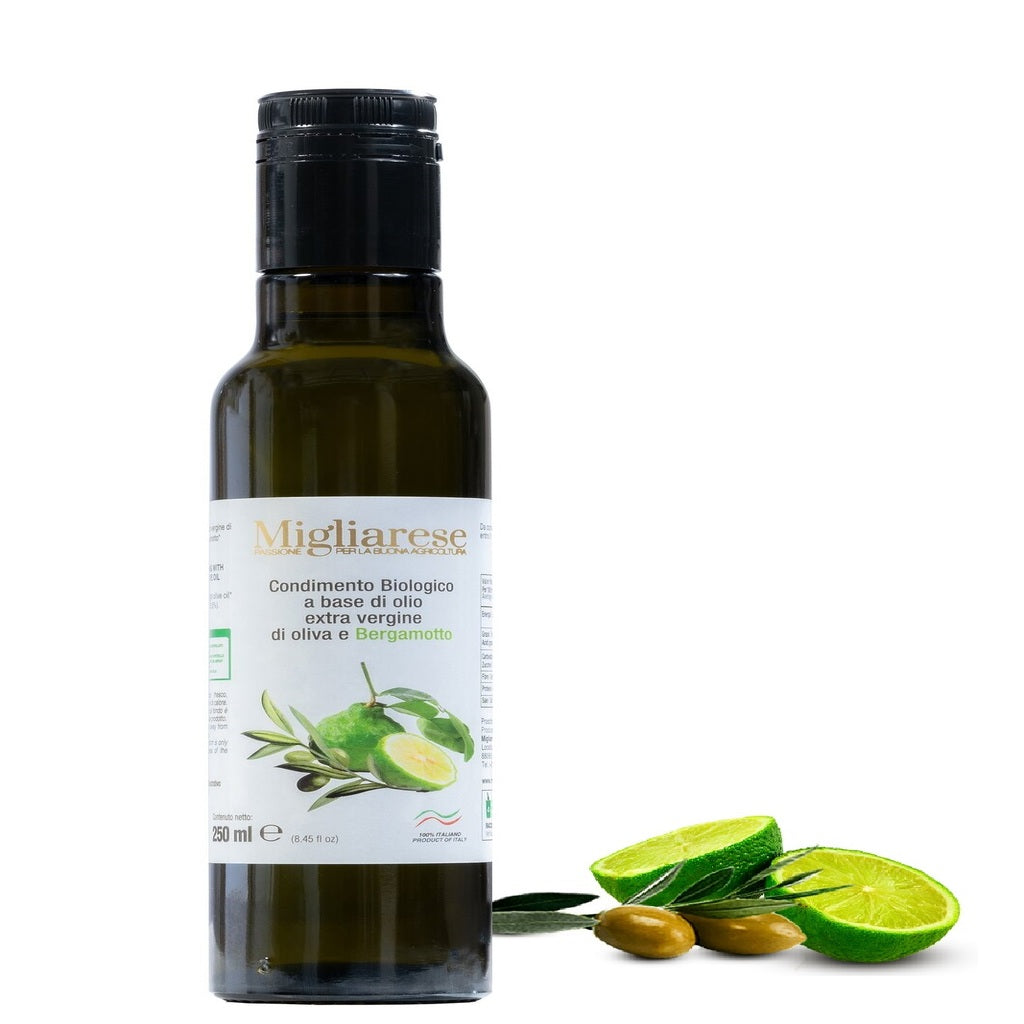 Condimento biologico a base di olio extravergine di oliva e bergamotto - Migliarese - 25cl