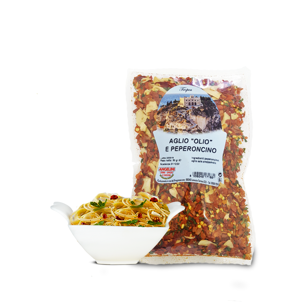 Preparato per pasta - Aglio, olio e peperoncino - Angelini - 80g