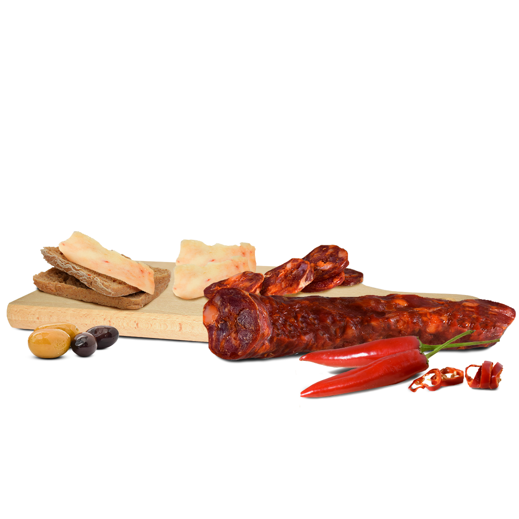 Salsiccia curva piccante - Salumi del Castello - 135g ca