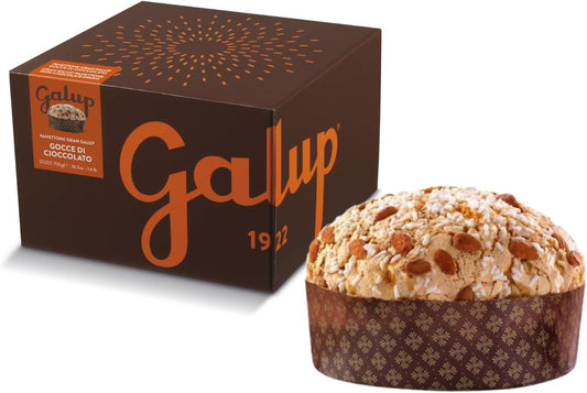 PANETTONE GRAN GALUP CON GOCCE DI CIOCCOLATO 750 GR IN SCATOLA  - GALUP