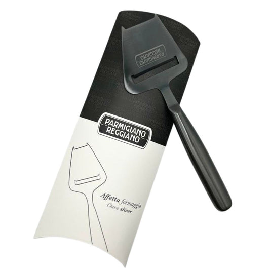 Affetta formaggio in acciaio inox con finitura nera - astucciato