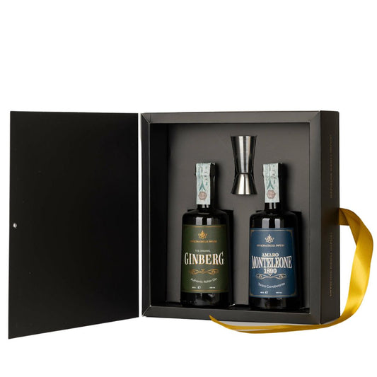 GIFT BOX DUE BOTTIGLIE DA 50 CL + MISURINO - Officina degli infusi S.r.l.
