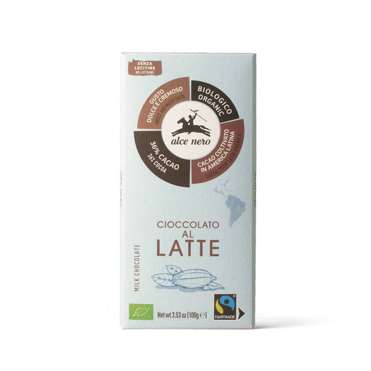 Cioccolato al latte 36% biologico 100 GR - ALCE NERO