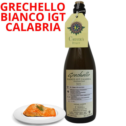 Vino bianco - Grechello bianco I.G.T. Calabria frizzantino - Casa vinicola Criserà Srl - 75cl