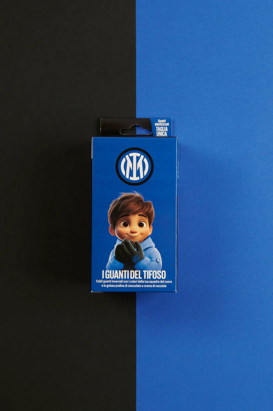 Guanti del Tifoso Inter con praline di cioccolato - ICAM SPA