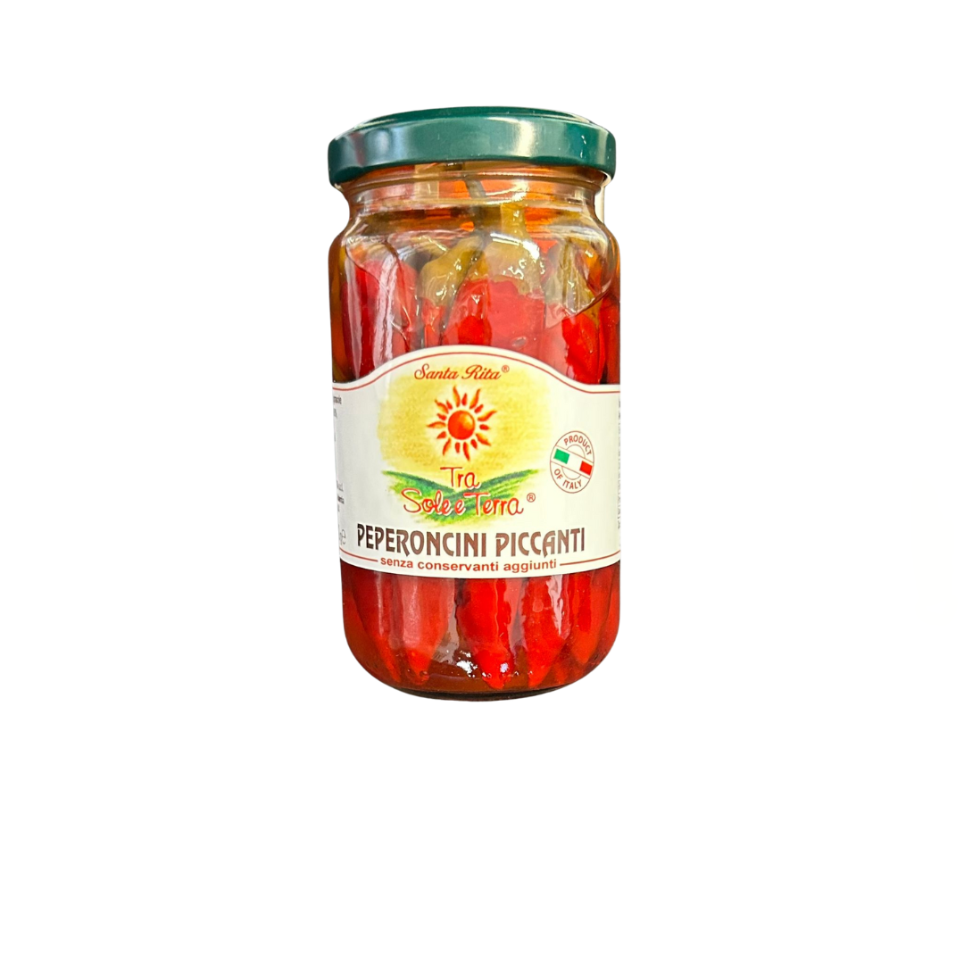 Peperoncini piccanti interi in olio - Santa Rita 190 gr