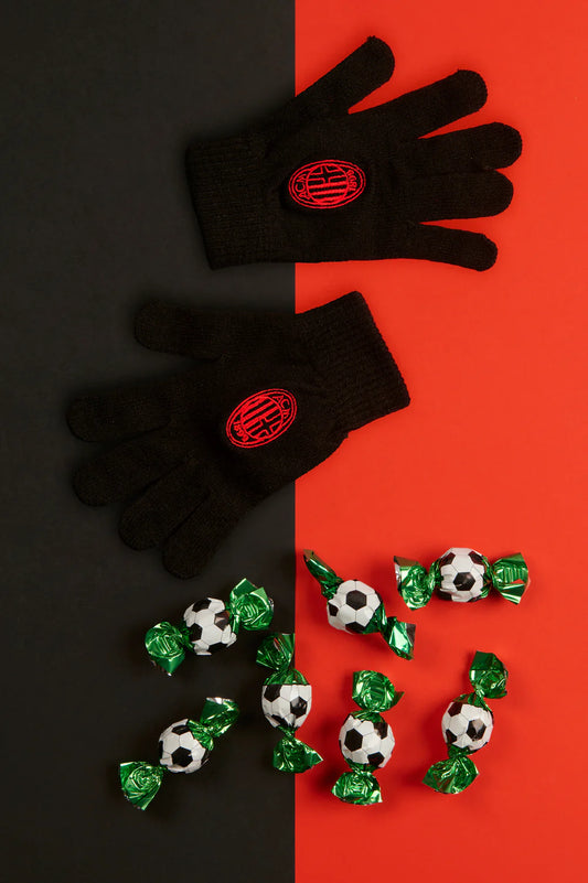 Guanti del Tifoso Milan con praline di cioccolato - ICAM SPA