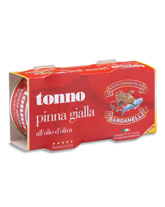 Tonno all'olio di oliva - Linea cinque stelle - Sardanelli - 120gx2