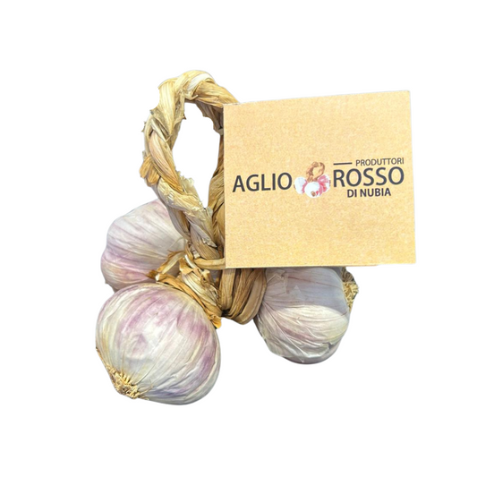 Aromi - Canestrino di aglio rosso di Nubia - confezione da tre bulbi