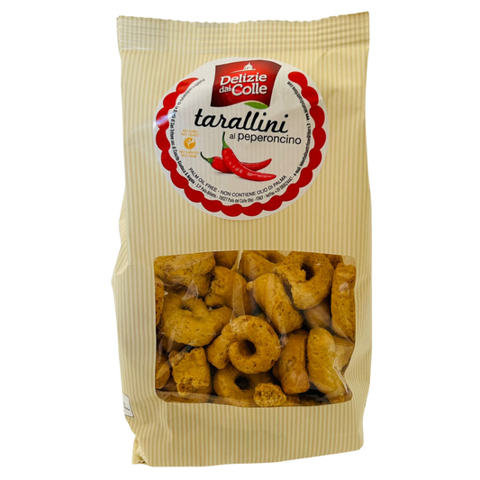 Tarallini friabili al peperoncino -  Delizie dal colle - 200g