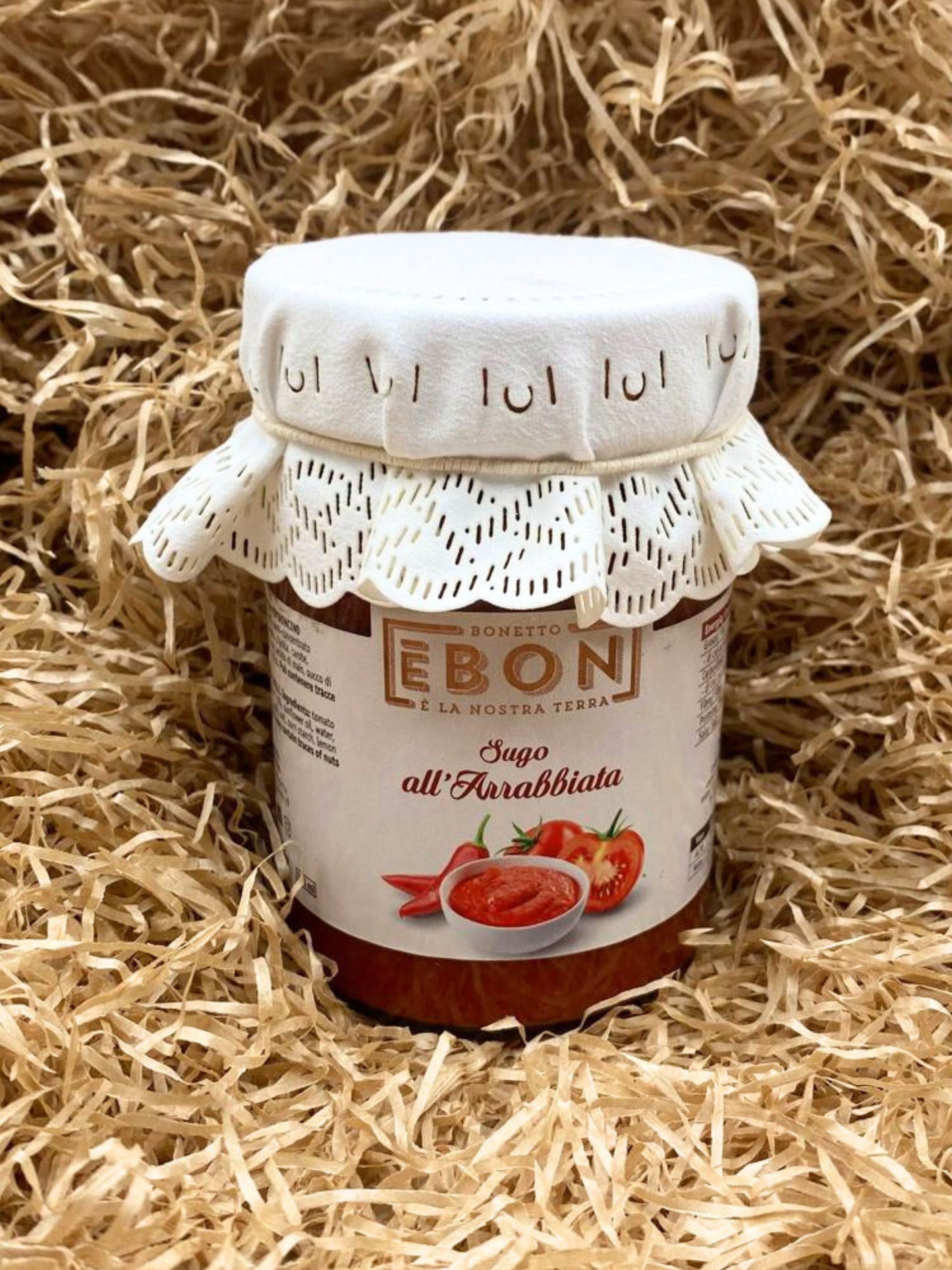 SUGO A BASE DI POMODORO CON PEPERONCINO - CONSERVE BONETTO -(320 GR)
