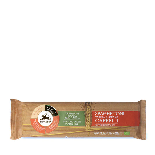 Spaghettoni di grano duro Cappelli biologici - Alce nero