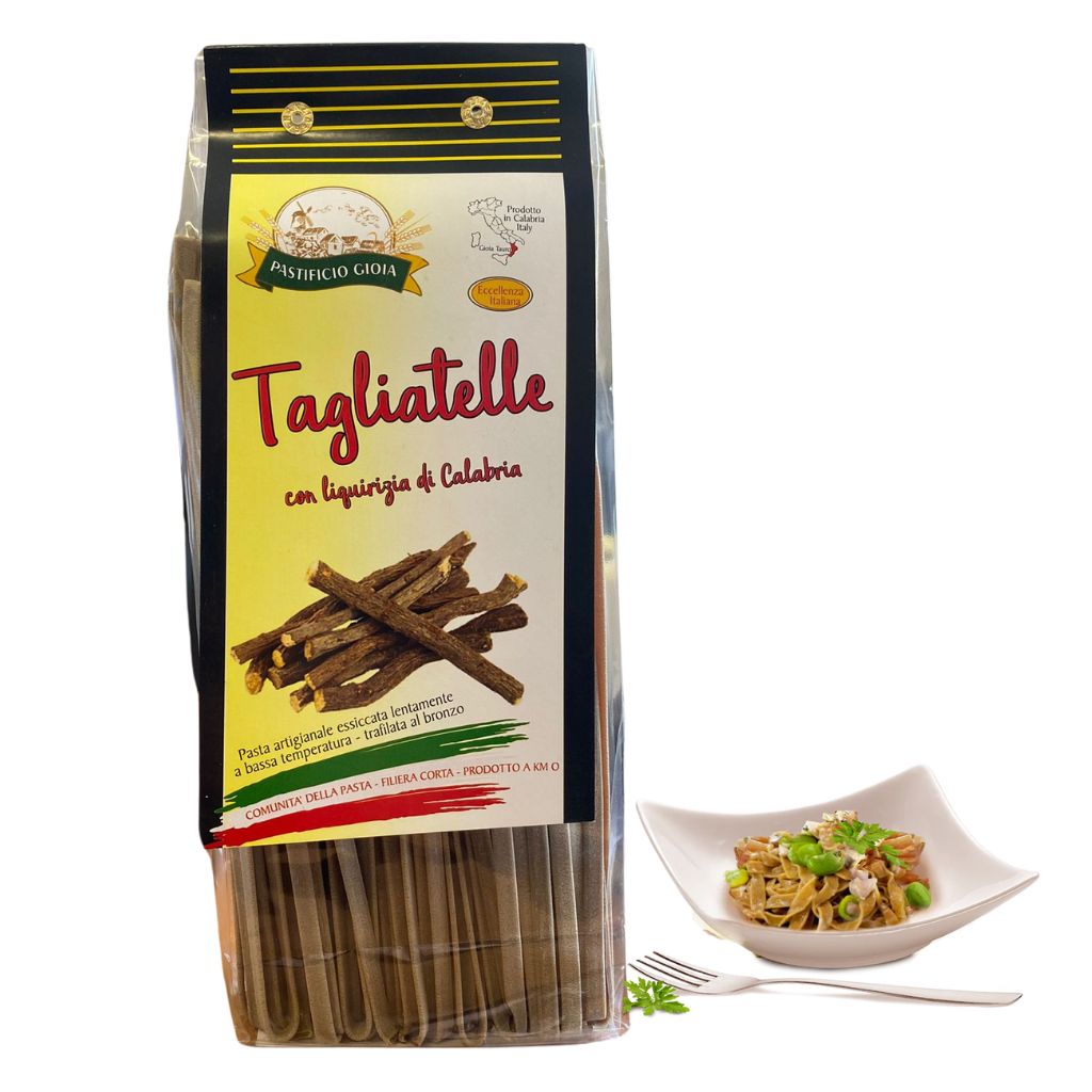 Pasta aromatizzata - Tagliatelle alla liquirizia - Pastificio Gioia - 500g