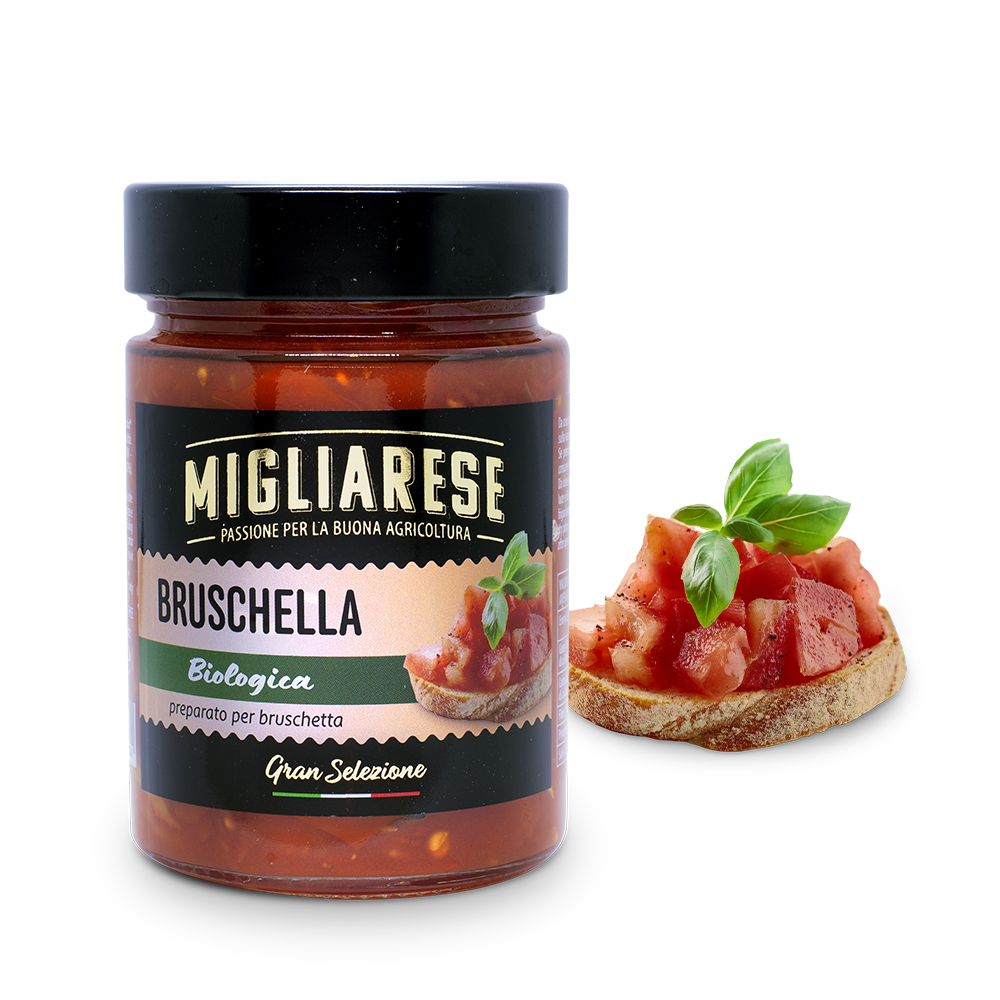 Bruschella - preparato per bruschetta biologico - Migliarese - 320 gr