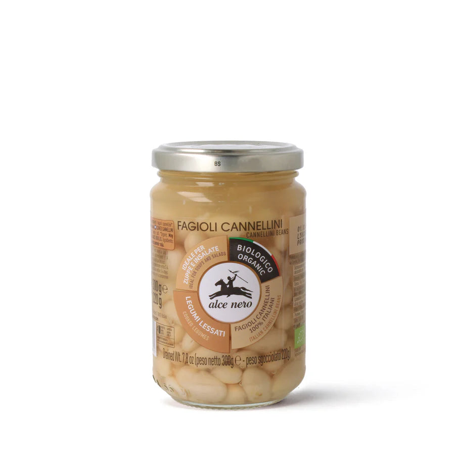 Fagioli cannellini lessati biologici 300 GR - Alce nero
