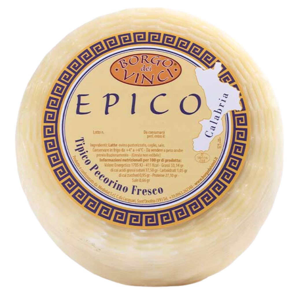 Epic - fresh pecorino cheese - Borgo dei Vinci - 600 gr ca
