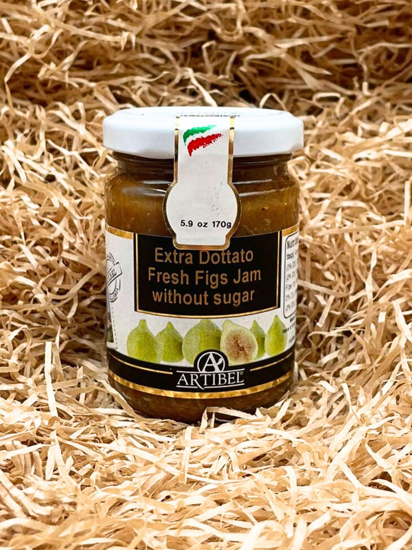 CONFETTURA EXTRA DI FICHI FRESCHI "DOTTATO" SENZA ZUCCHERO - ARTIBEL SRL - 170 GR