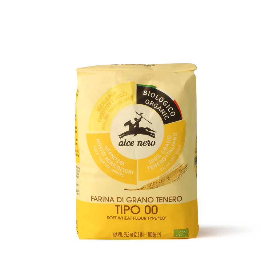 Soft wheat flour type &quot;00" organic 1 KG - Black Alce
