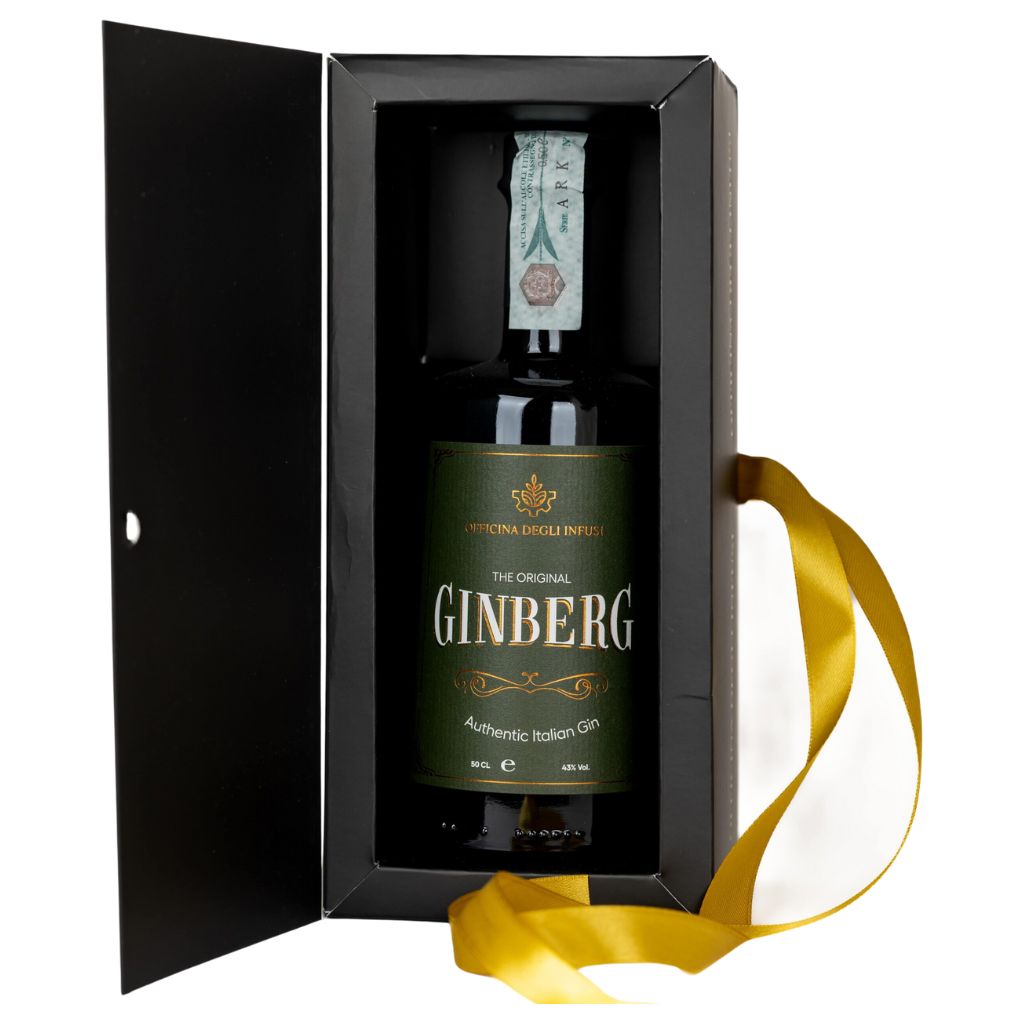 Authentic Italian Gin - Ginberg in a case - Officina degli infusi S.r.l. - 50 cl