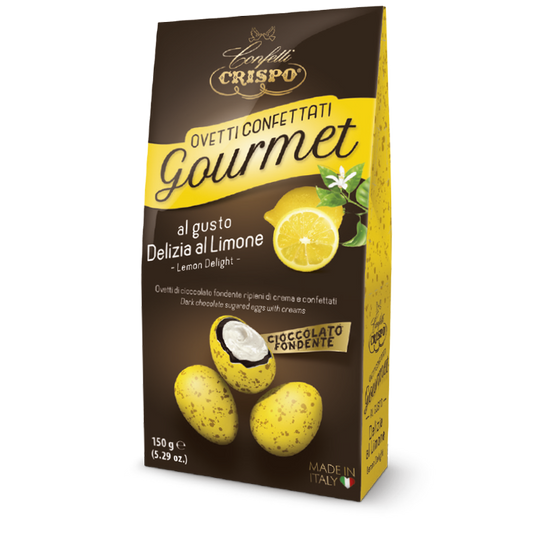 Ovetti confettati Gourmet Delizia al Limone giallo maculati - 150 gr CRISPO