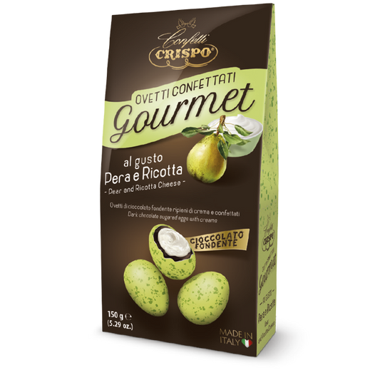 Ovetti confettati Gourmet al gusto ricotta e pera Verdi Maculati- 150 gr CRISPO