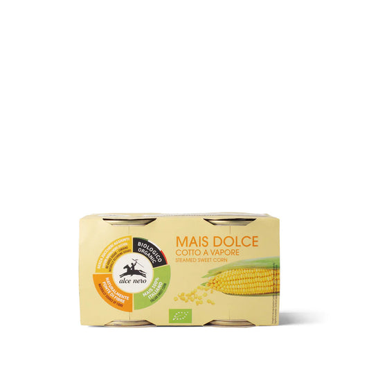 Mais dolce cotto a vapore biologico  2X160 GR- Alce nero