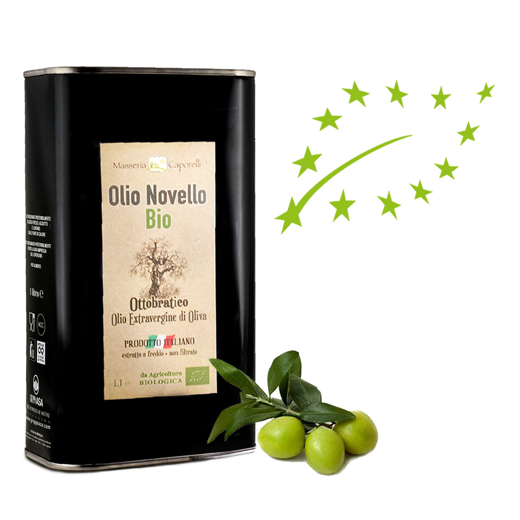 Olio extravergine di oliva Delicato NOVELLO - biologico - Caporelli - 1l