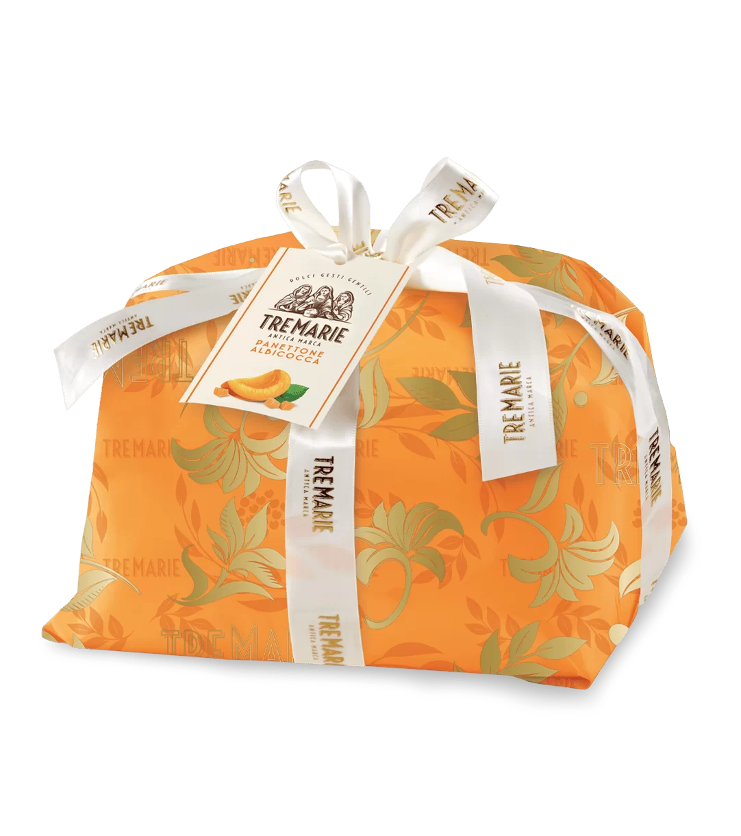 PANETTONE TRE MARIE ALL'ALBICOCCA 1 KG INCARTATO A MANO - GALBUSERA
