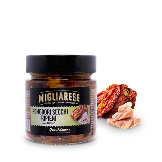 Pomodori secchi ripieni con tonno - Migliarese - 225 g