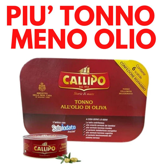 Pesce - Tonno latta - Tonno Callipo Yellowfin - Callipo - Confezione risparmio 70gx6