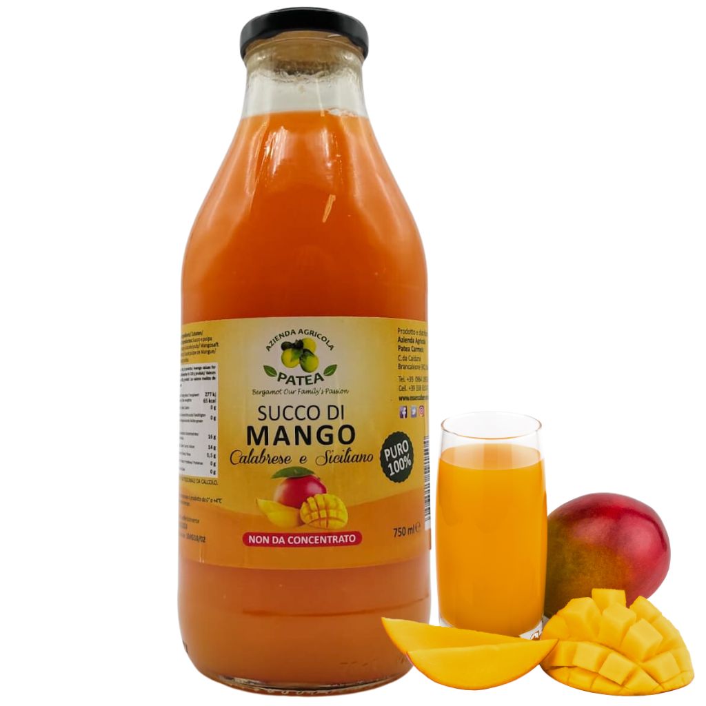 Succo - Succo di mango Calabrese e Siciliano puro 100% - Azienda agricola patea - 75cl