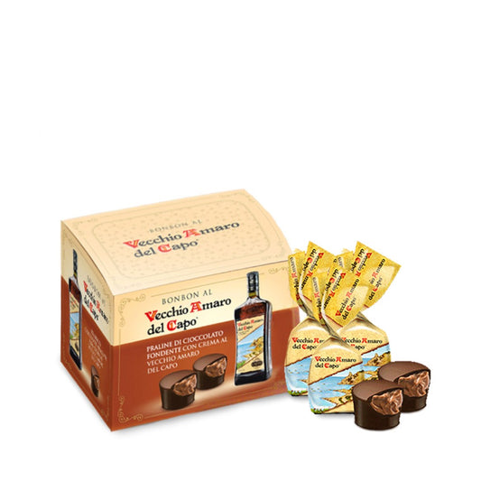 Amaro - Vecchio Amaro del capo - Praline di cioccolato fondente con crema al Vecchio Amaro del capo - Caffo -250g