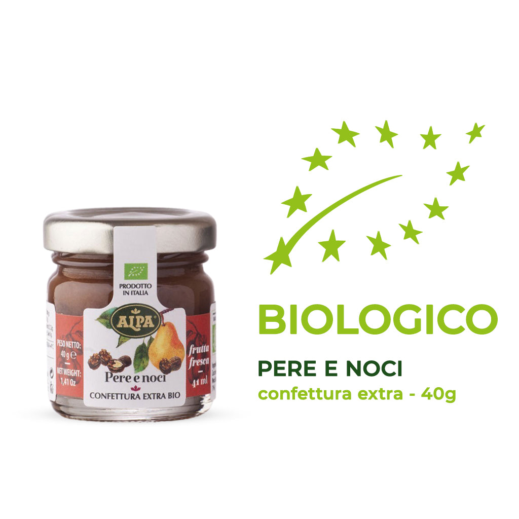 Confettura biologica extra pere e noci - Alpa - 40g
