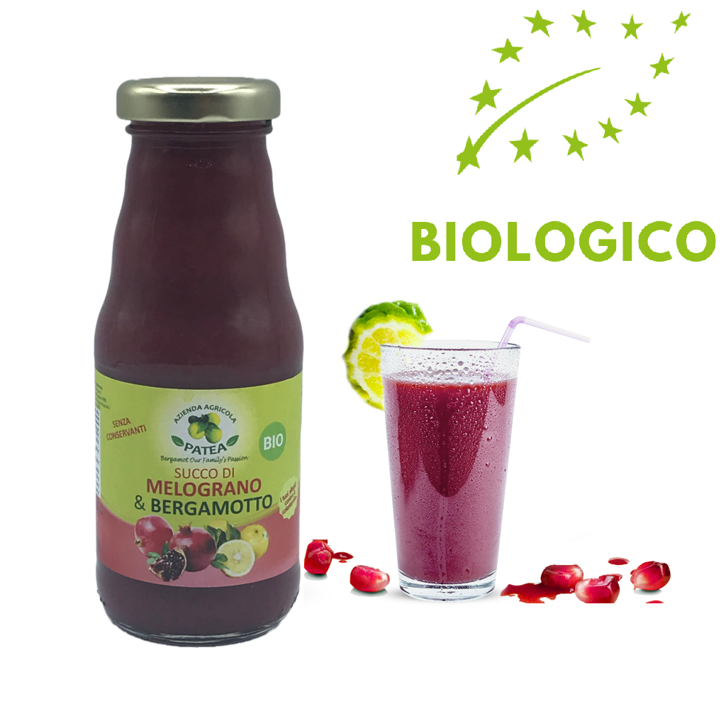 Succo biologico - Succo di melograno e bergamotto - Azienda agricola P –  Latteria del Sole